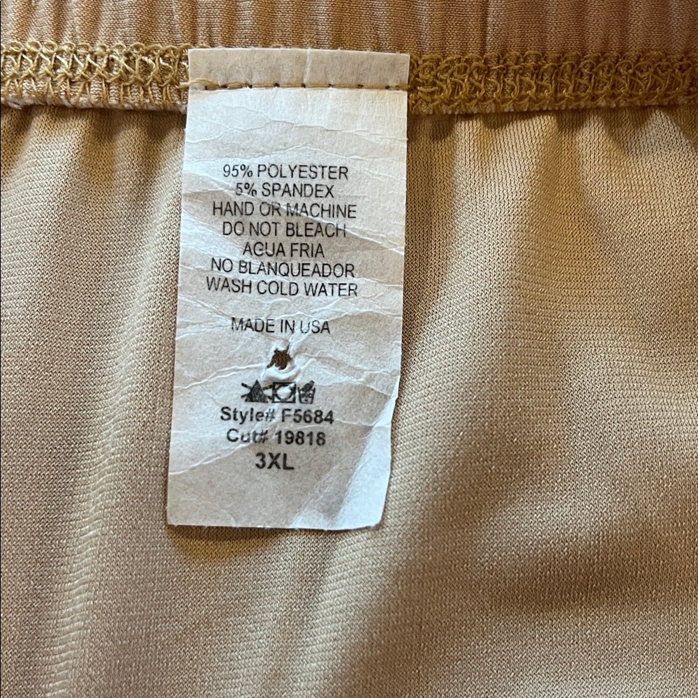 Chic Tan Lace Hem Midi Skirt - Picture 3 of 3